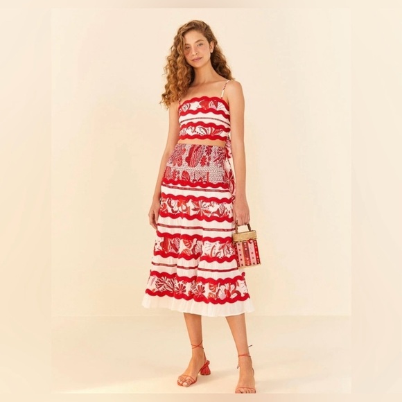 FARM Rio Tiles Printed Crop Top - Picture 5 of 12